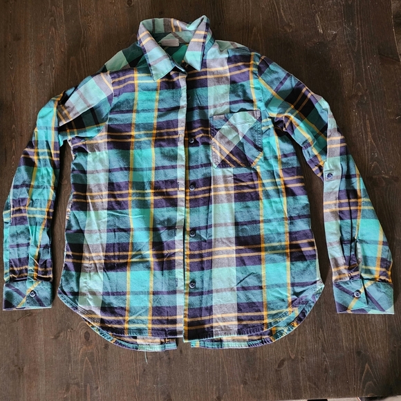 💐2/$25 Women's Columbia Sportswear Plaid Button-down Shirt, Medium - Picture 5 of 11